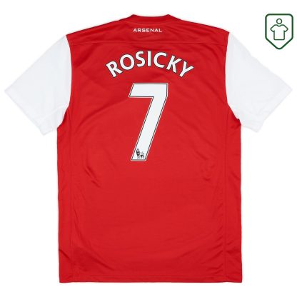 Arsenal Nike Home Shirt Rosicky #7 2011-12 - Excellent - 8/10