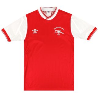 1985-86 Arsenal Umbro Centenary Home Shirt M - Arsenal / Excellent / Medium