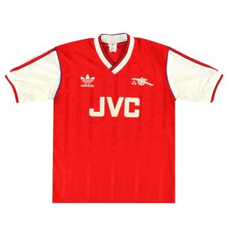 1986-88 Arsenal adidas Home Shirt L - Arsenal / Excellent / Large