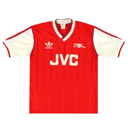 1986-88 Arsenal adidas Home Shirt L - Arsenal / Very Good / Large