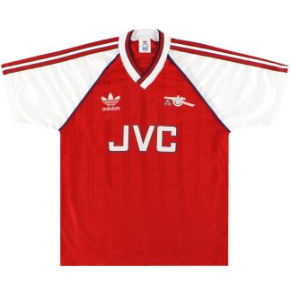 1988-90 Arsenal adidas Home Shirt M - Arsenal / Excellent / Medium