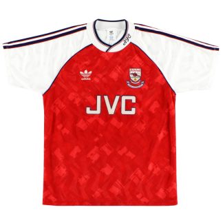 1990-92 Arsenal adidas 'Champions' Home Shirt XL - Arsenal / Good / XL