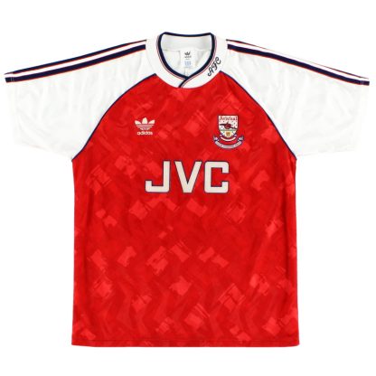 1990-92 Arsenal adidas 'Champions' Home Shirt XL - Arsenal / Good / XL