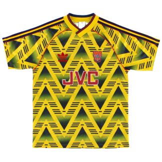 1991-93 Arsenal adidas Away Shirt L - Arsenal / Excellent / Large