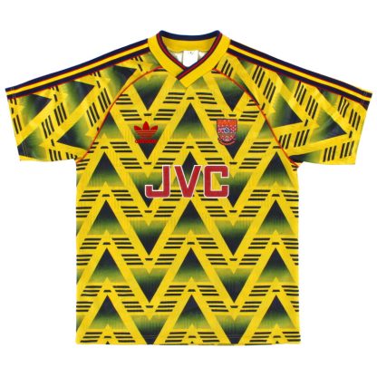 1991-93 Arsenal adidas Away Shirt L - Arsenal / Excellent / Large