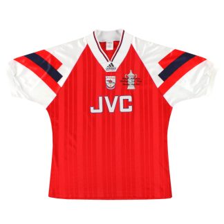 1992-94 Arsenal adidas 'Final Winners' Home Shirt M/L - Arsenal / Excellent / Large