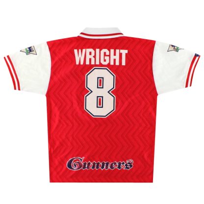 1996-98 Arsenal Nike Home Shirt Wright #8 L - Arsenal / Very Good / Large