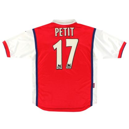 1998-99 Arsenal Nike Home Shirt Petit #17 M - Arsenal / Excellent / Medium