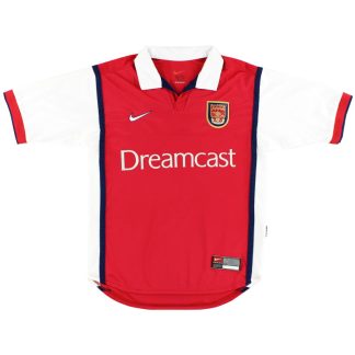 1999-00 Arsenal Nike Home Shirt L - Arsenal / Excellent / Large