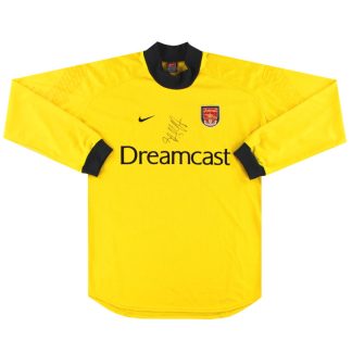 2000-01 Arsenal Nike 'Signed' Goalkeeper Shirt *Mint* L - Arsenal / Mint / Large