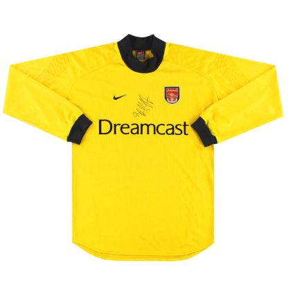 2000-01 Arsenal Nike 'Signed' Goalkeeper Shirt *Mint* L - Arsenal / Mint / Large