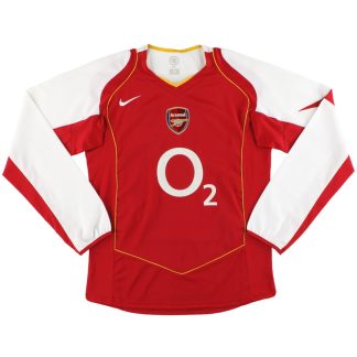 2004-05 Arsenal Nike Home Shirt L/S L - Arsenal / Very good / Large