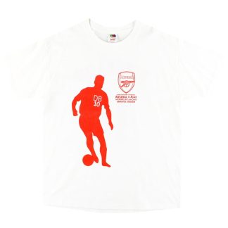 2006 Arsenal Dennis Bergkamp Testimonial Tee XL - Arsenal / Excellent / XL