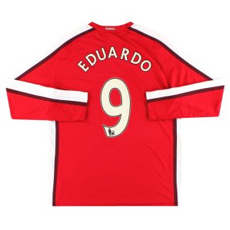 2008-10 Arsenal Nike Home Shirt Eduardo #9 L/S XL - Arsenal / Excellent / XL
