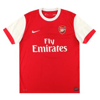 2010-11 Arsenal Nike Home Shirt L - Arsenal / Excellent / Large