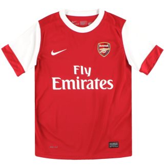 2010-11 Arsenal Nike Home Shirt *Mint* M.Boys - Arsenal / Mint / Youth