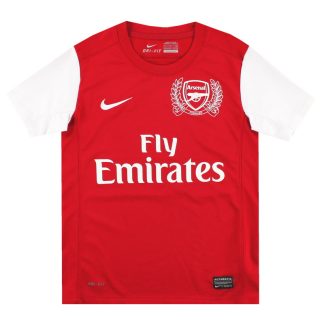 2011-12 Arsenal Nike '125th Anniversary' Home Shirt S.Boys - Arsenal / Excellent / Youth