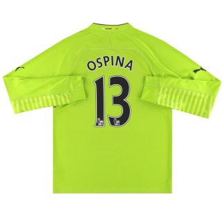2014-15 Arsenal Puma Goalkeeper Shirt Ospina #13 *Mint* L - Arsenal / Mint / Large