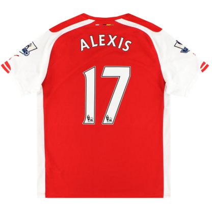 2014-15 Arsenal Puma Home Shirt Alexis #17 XL - Arsenal / Excellent / XL