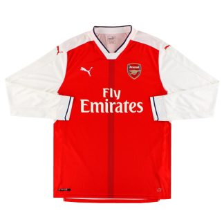 2016-17 Arsenal Puma Home Shirt L/S XL - Arsenal / Excellent / XL