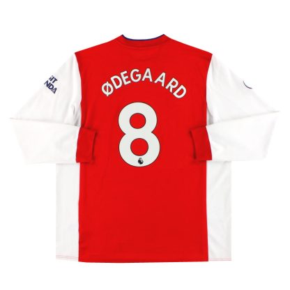 2021-22 Arsenal adidas Home Shirt Ødegaard #8 L/S XXL - Arsenal / Excellent / XXL