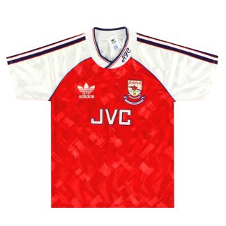 1990-92 Arsenal adidas 'Champions' Home Shirt L.Boys - Arsenal / Excellent / Large Boys