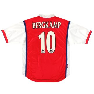 1998-99 Arsenal Nike Home Shirt Bergkamp #10 XL - Arsenal / Excellent / XL