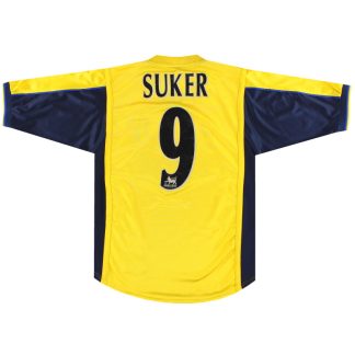 1999-01 Arsenal Nike Away Shirt Suker #9 L - Arsenal / Excellent / Large