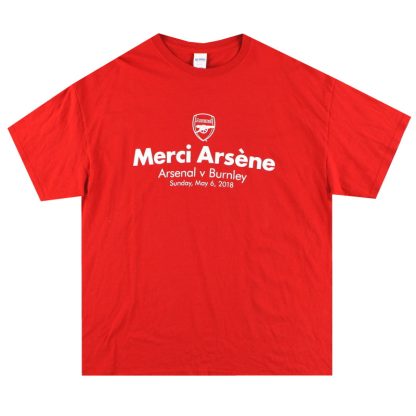 2017-18 Arsenal 'Merci Arsene' Graphic Tee XL - Arsenal / Excellent / XL