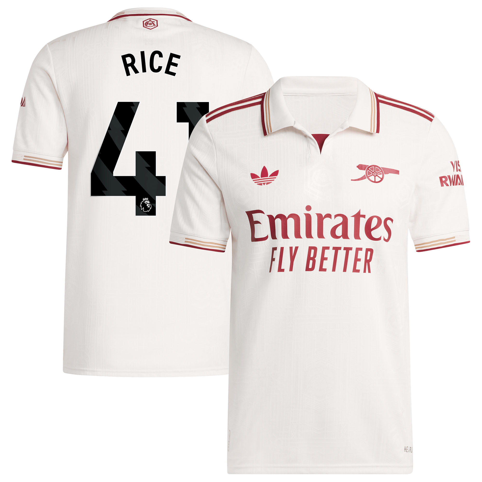 Arsenal adidas Third Authentic Shirt 2025-26 with Rice 41 printing