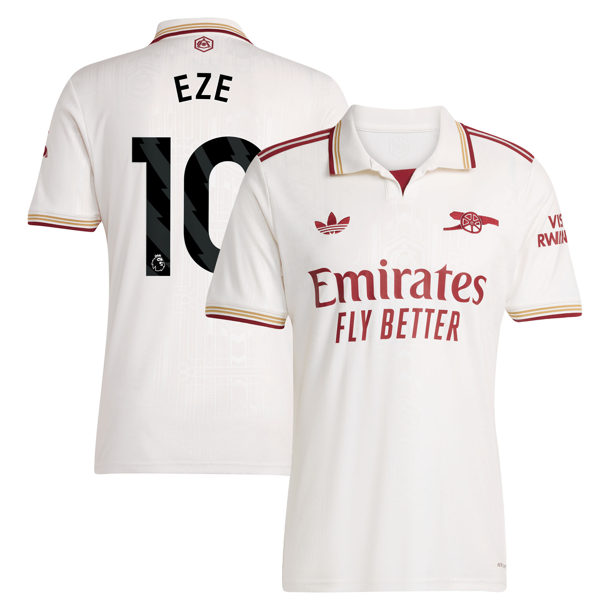 Arsenal adidas Third Shirt 2025-26 with Eze 10 printing
