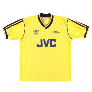 1986-88 Arsenal adidas Away Shirt L - Arsenal / Excellent / Large