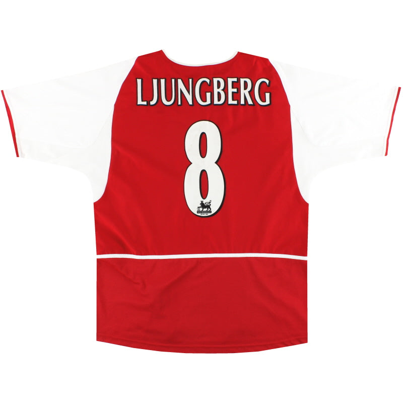 2002-04 Arsenal Nike Home Shirt Ljungberg #8 XL - Arsenal / Excellent / XL