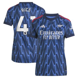 Arsenal adidas Away Shirt 2025-26 - Womens with Rice 41 printing
