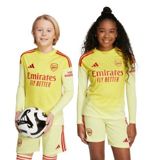 Arsenal adidas Home Goalkeeper Shirt 2025-26 - Long Sleeve - Kids