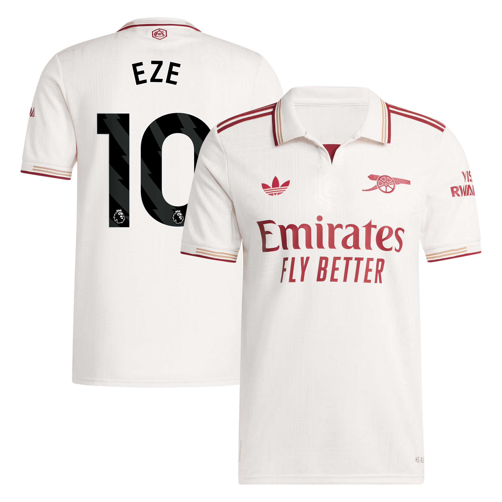 Arsenal adidas Third Authentic Shirt 2025-26 with Eze 10 printing