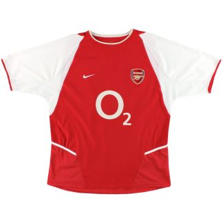 2002-04 Arsenal Nike Home Shirt L - Arsenal / Excellent / Large