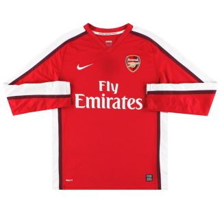2008-10 Arsenal Nike Home Shirt L/S L - Arsenal / Excellent / Large