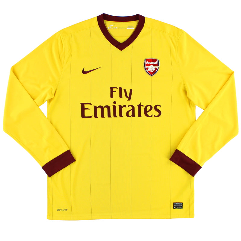 2010-13 Arsenal Nike Away Shirt L/S L - Arsenal / Excellent / Large