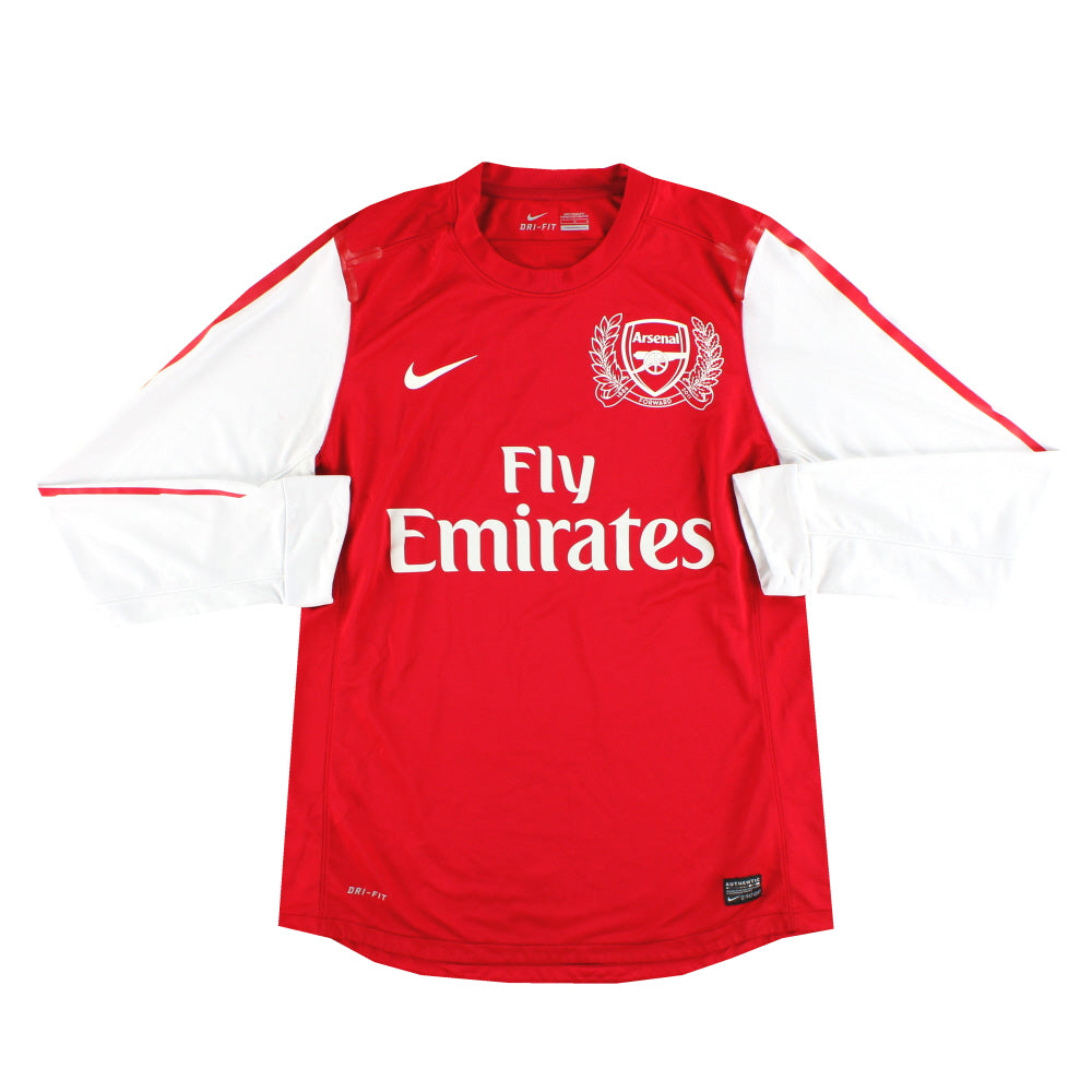 2011-12 Arsenal Nike Player Issue '125th Anniversary' Home Shirt L/S L - Arsenal / Excellent / Large