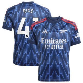 Arsenal adidas Away Shirt 2025-26 - Kids with Rice 41 printing