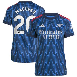 Arsenal adidas Away Shirt 2025-26 - Womens with Madueke 20 printing