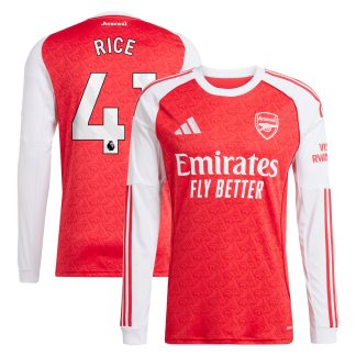 Arsenal adidas Home Shirt 2025-26 - Long Sleeve with Rice 41 printing