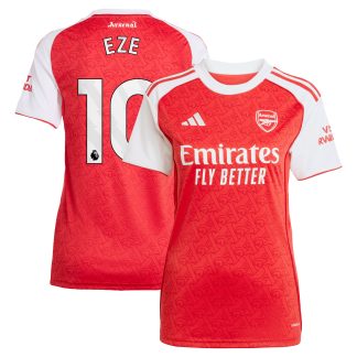 Arsenal adidas Home Shirt 2025-26 - Womens with Eze 10 printing