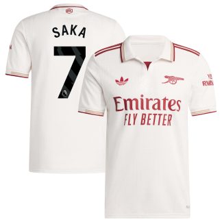 Arsenal adidas Third Authentic Shirt 2025-26 with Saka 7 printing