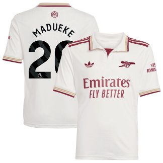Arsenal adidas Third Shirt 2025-26 - Kids with Madueke 20 printing