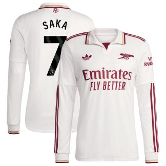 Arsenal adidas Third Shirt 2025-26 - Long Sleeve with Saka 7 printing