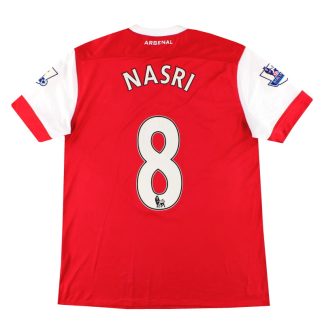 2010-11 Arsenal Nike Home Shirt Nasri #8 L - Arsenal / Excellent / Large