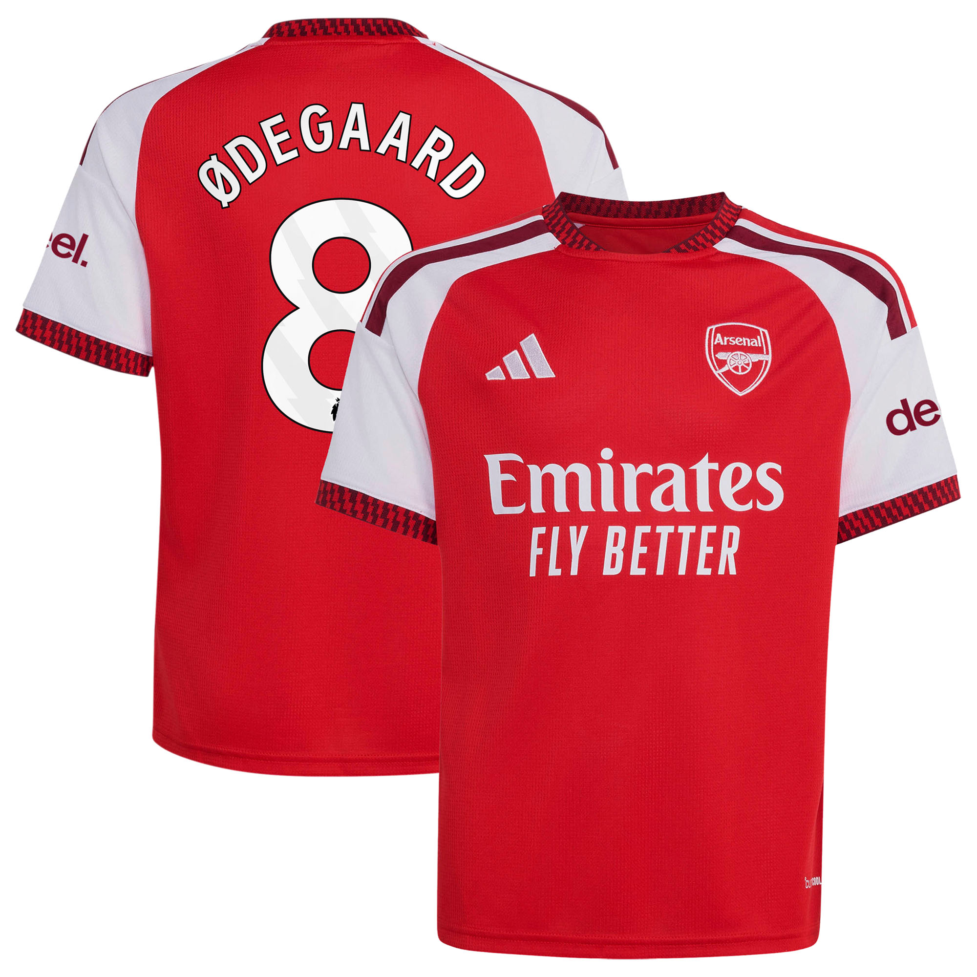 Arsenal adidas Home Shirt 2026-27 - Kids with Ødegaard 8 printing
