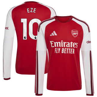 Arsenal adidas Home Shirt 2026-27 - Long Sleeve with Eze 10 printing